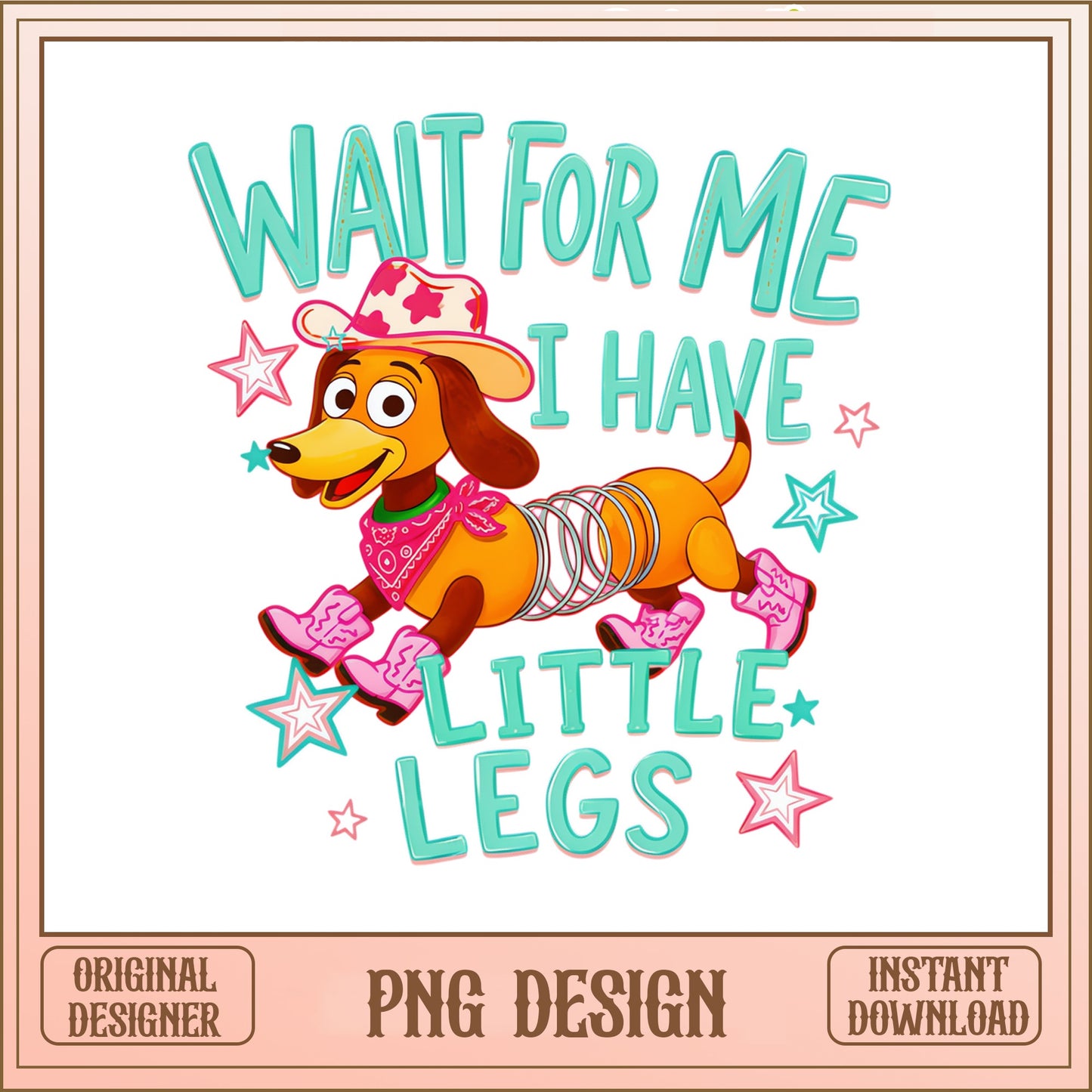 Slinky Dog Toy Story PNG, Wait For Me I Have Little Legs, Disney PNG