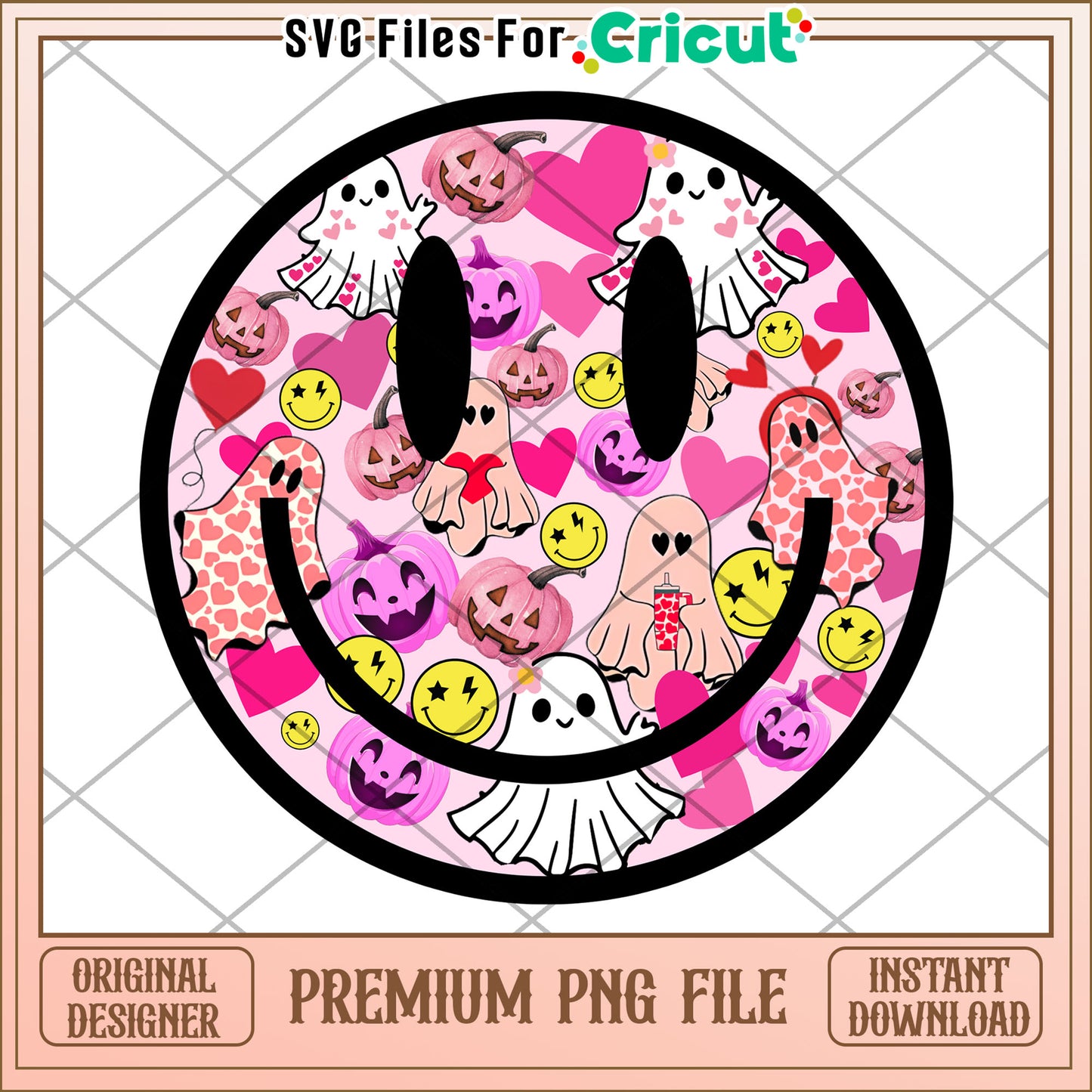 Smile face png, spooky halloween png, halloween killers png