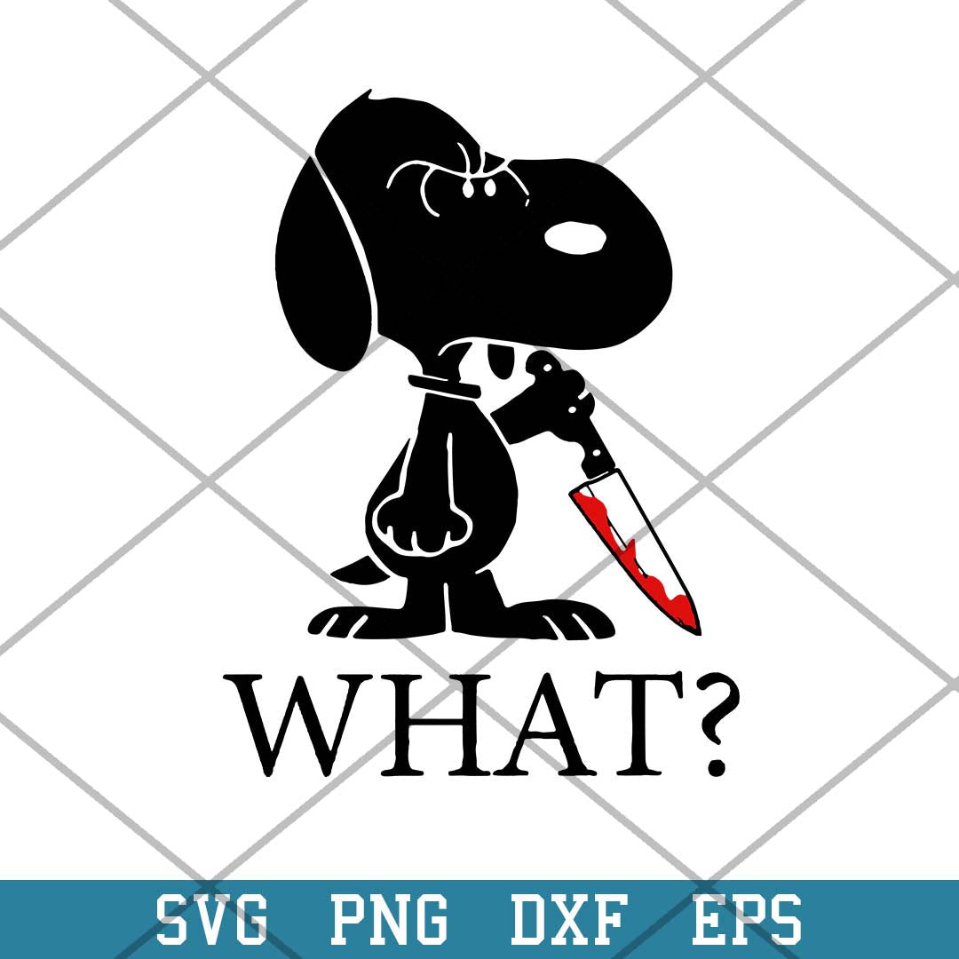 Snoopy What Horror Svg, Halloween Svg-Svgfilesforcricut