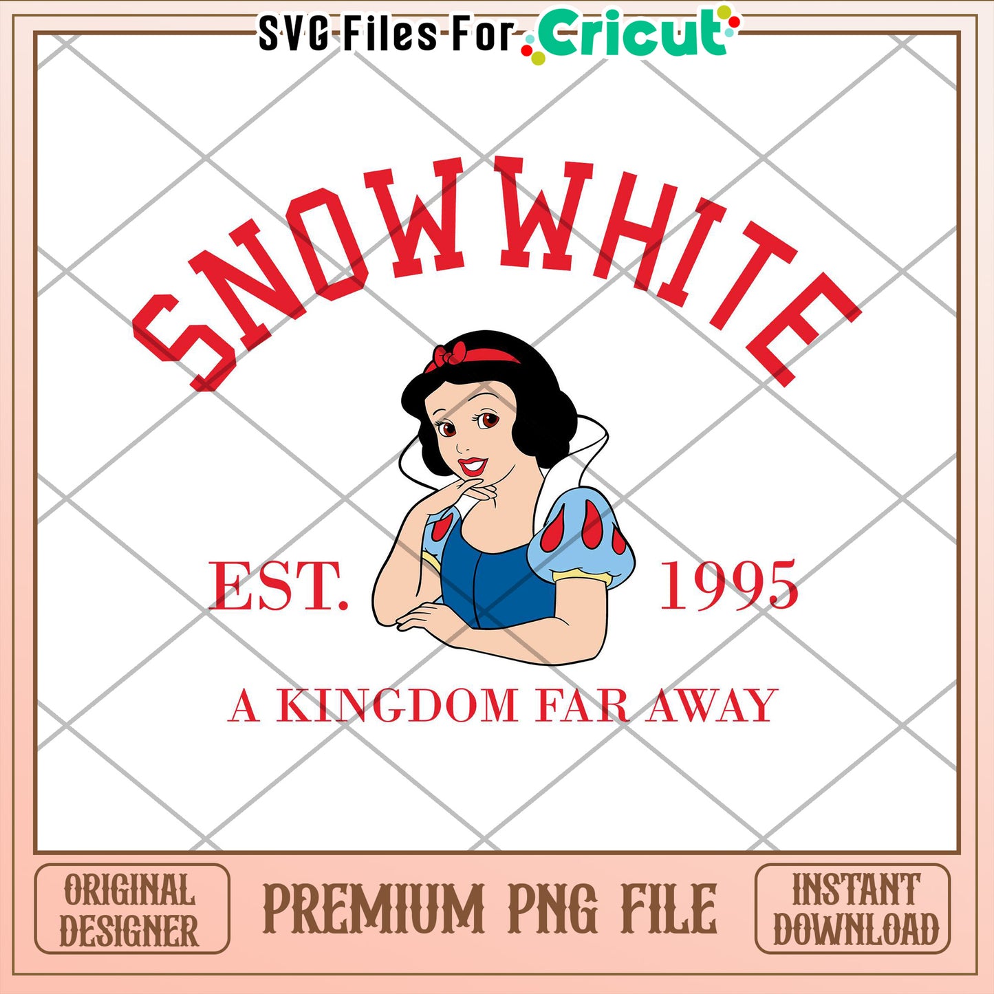 Snow White Kingdom Far Away PNG Instant Download for Cricut Use