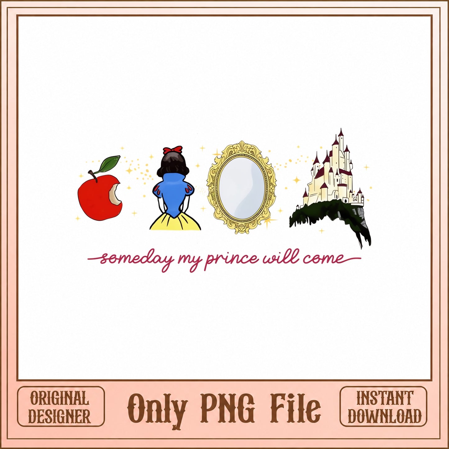 Snow White Princess SVG Bundle, Disney Princess SVG, PNG File