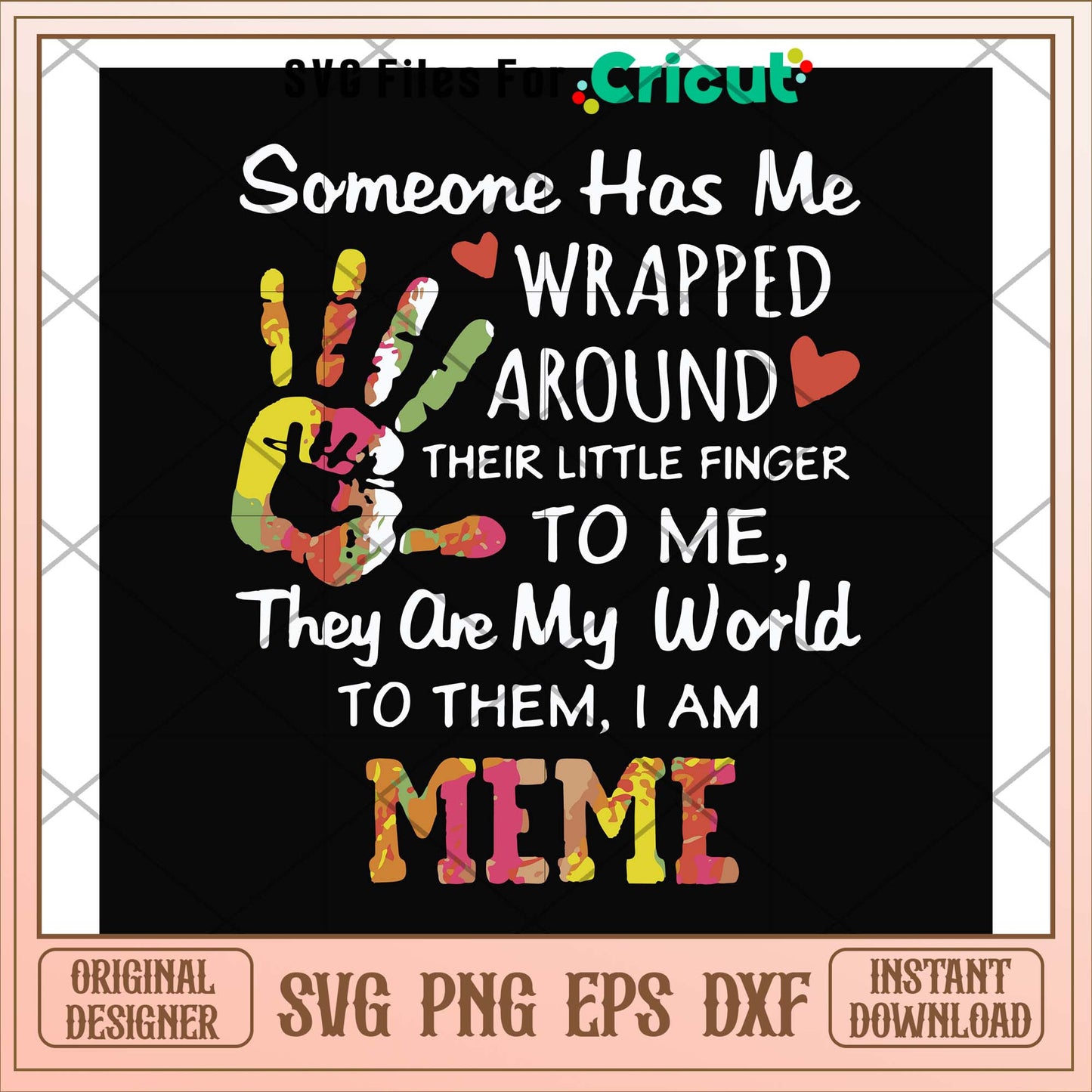 Someone has me wrapped around their little finger svg, finger svg, funny svg