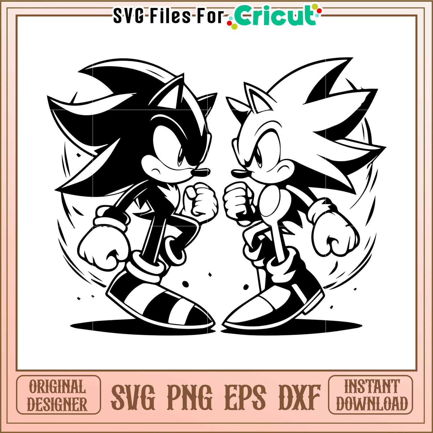 Sonic vs shadow svg, sonic movie svg, sonic toys svg