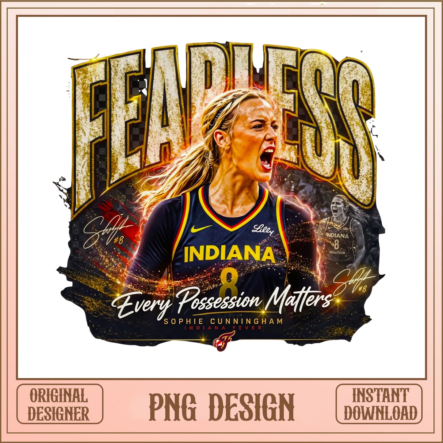 Sophie Cunningham PNG, Indiana Fever Basketball PNG, WNBA PNG