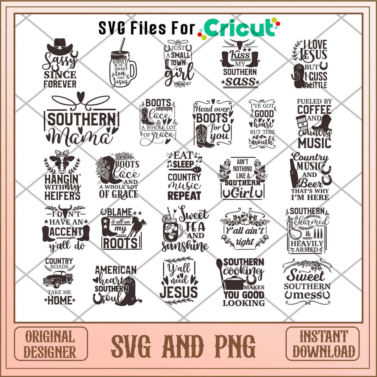 Southern svg bundle, Cute quotes svg bundle - Svgfileforcricut