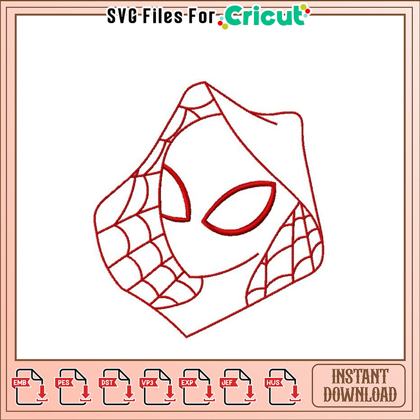 Spider-Gwen Embroidery Design Instant Download