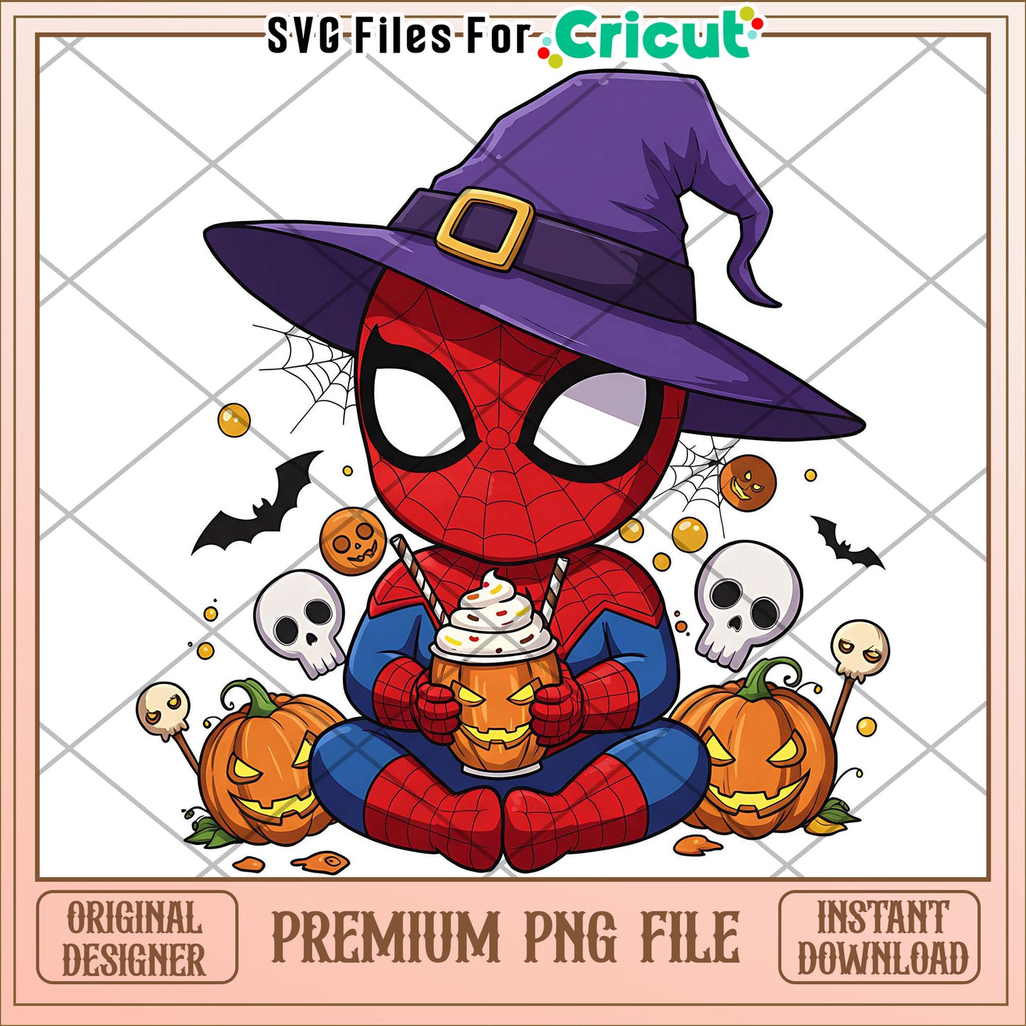 Spiderman witch png, halloween png, halloween characters png