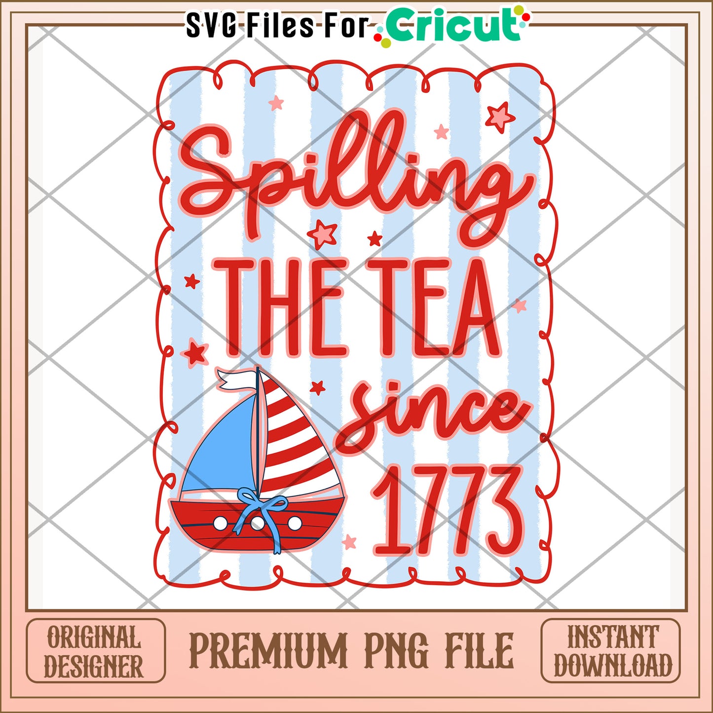 Spilling the tea png, celebration vibes png, patriotic theme png