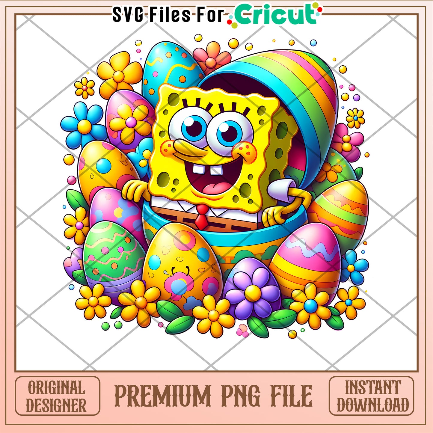 Spongebob Easter PNG Instant Download
