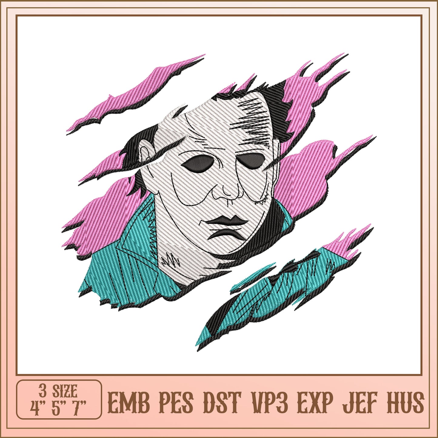 Spooky Halloween Embroidery Design for Unique Craft Projects