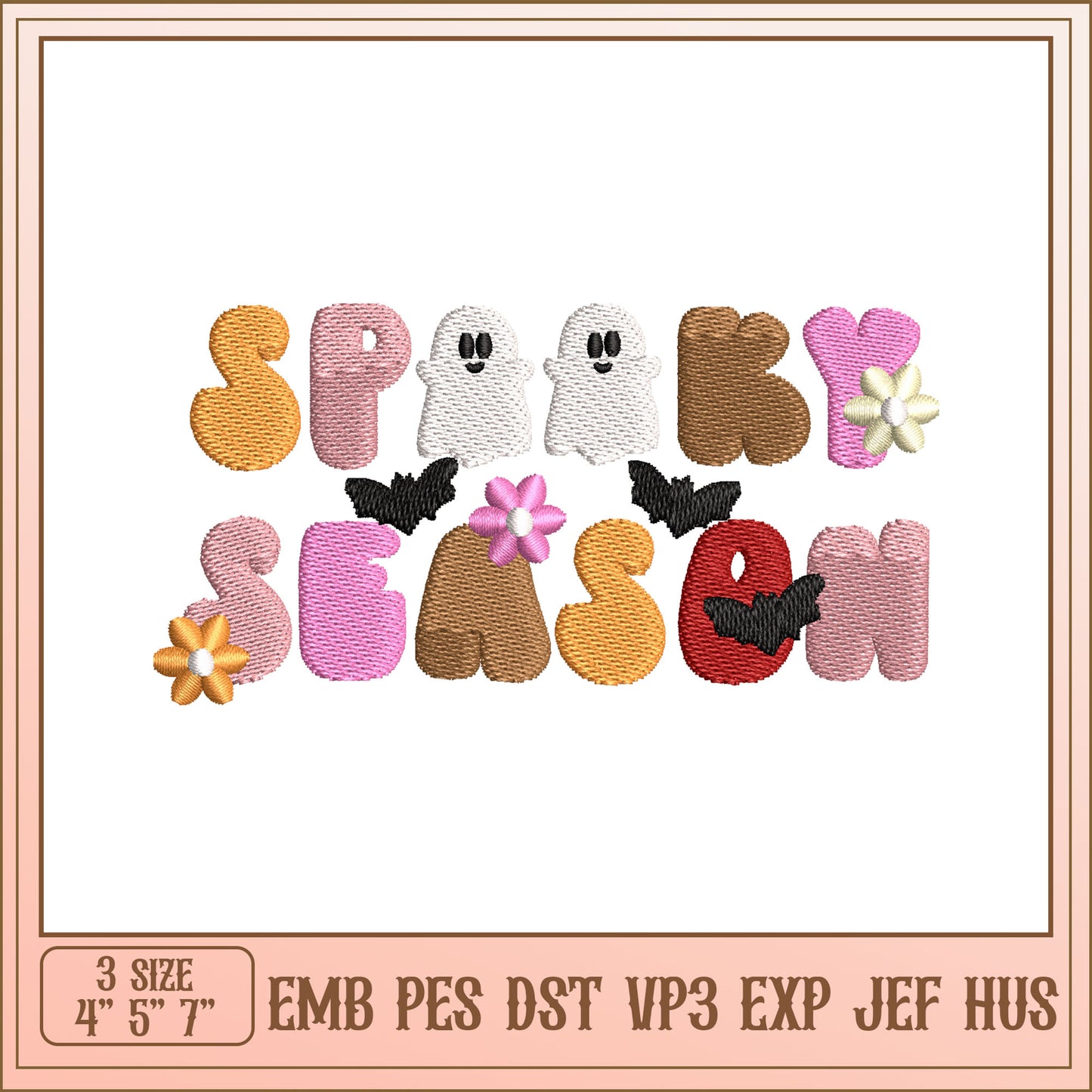 Spooky Season Embroidery Design