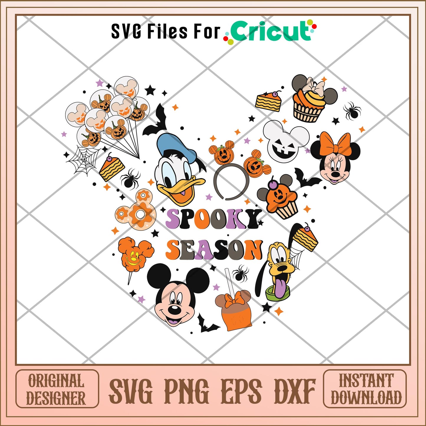 Spooky Season Halloween Snack svg, Disney characters svg, Digital Download