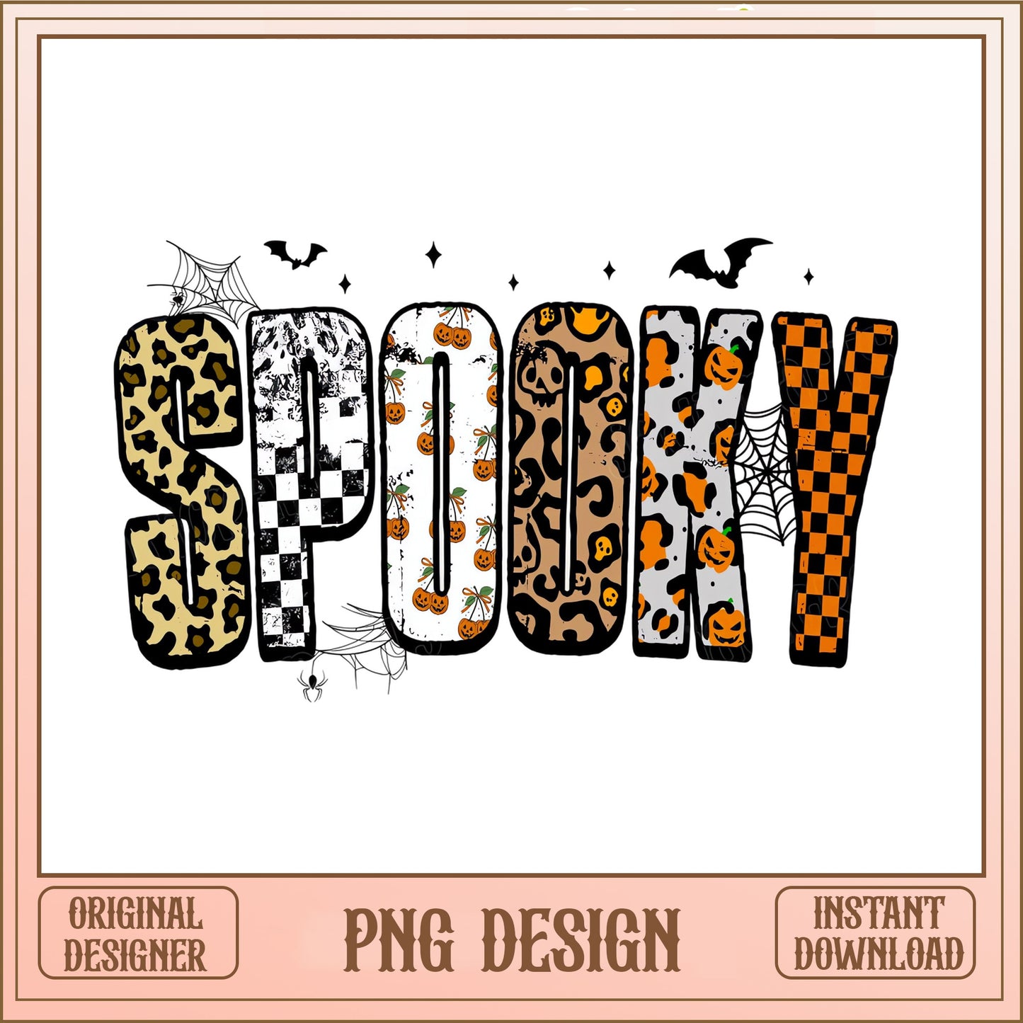 Spooky Halloween PNG, Leopard Pumpkin Halloween Shirt, Halloween PNG