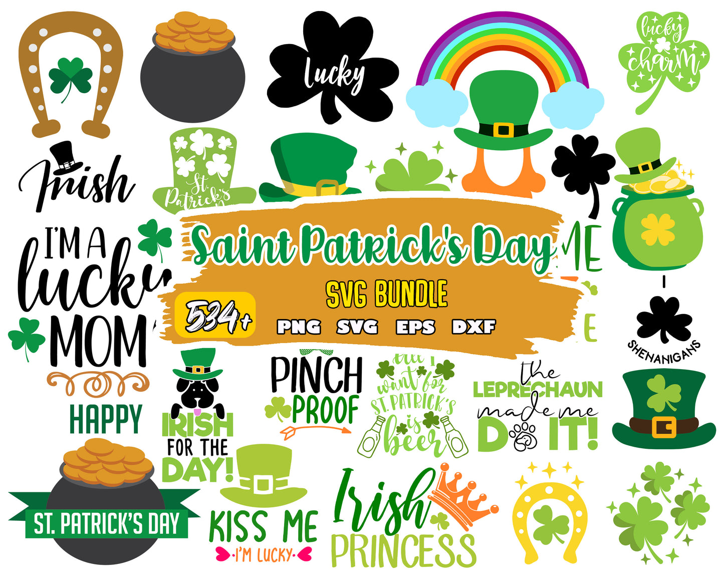 Irish princess patrick day bundle design svg, st patrick day svg