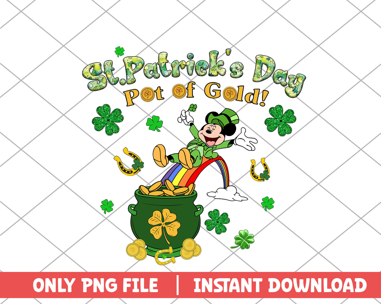 St.Patrick's day pot of gold png