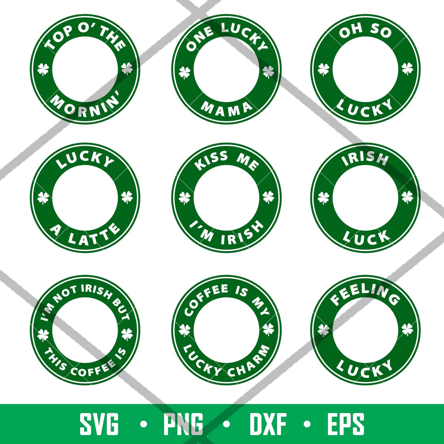 St Patricks Day Coffee Bundle, St. Patricks Day Starbucks Coffee Bundle Svg