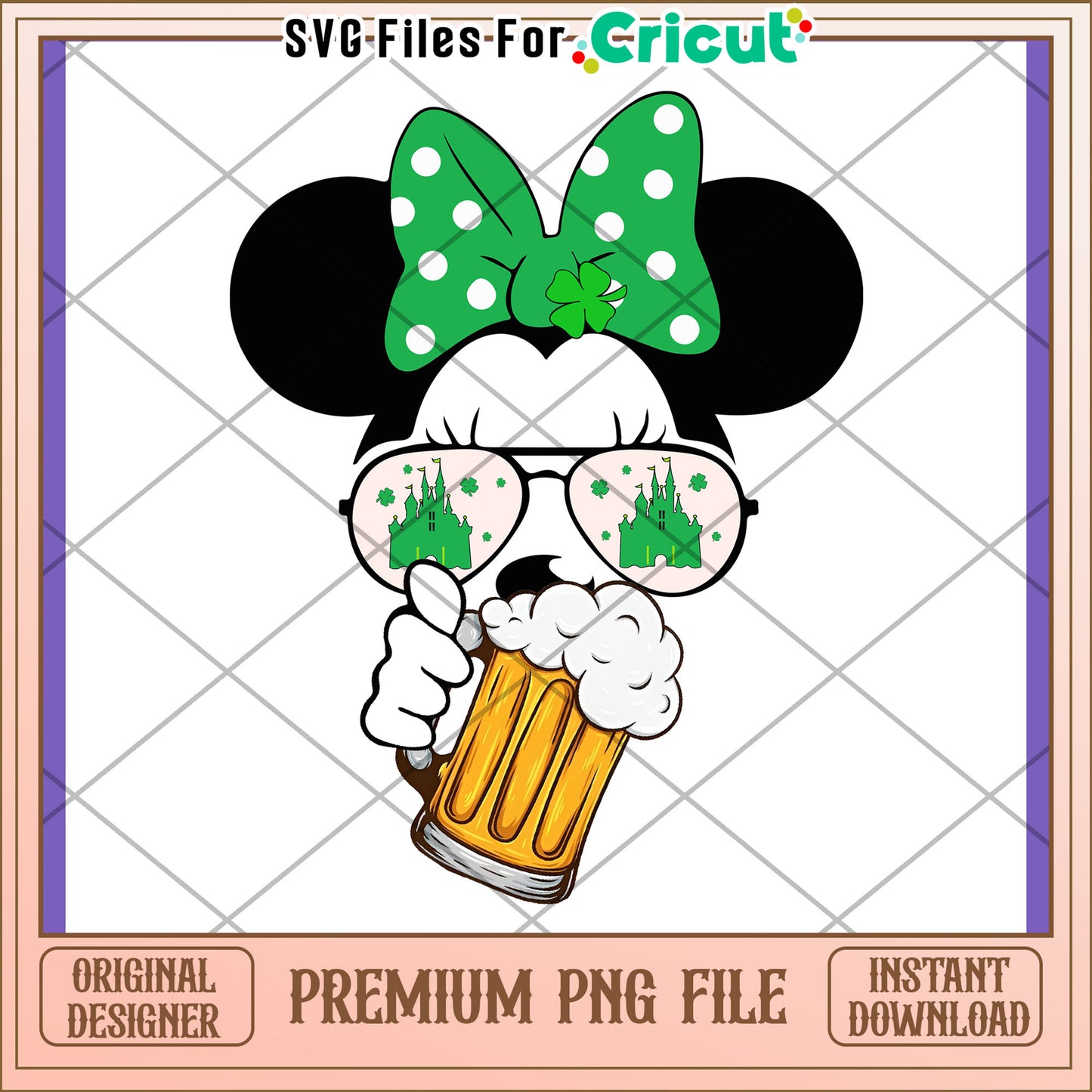 St Patricks Day Minnie Mouse PNG