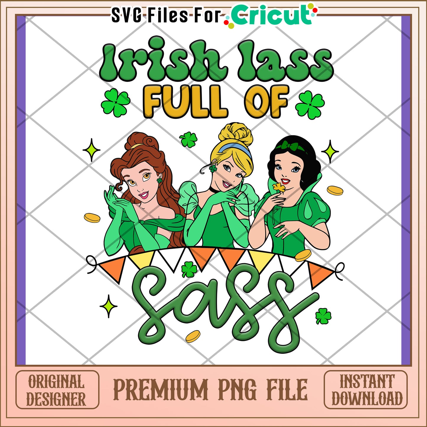 St Patricks Day Princesses PNG