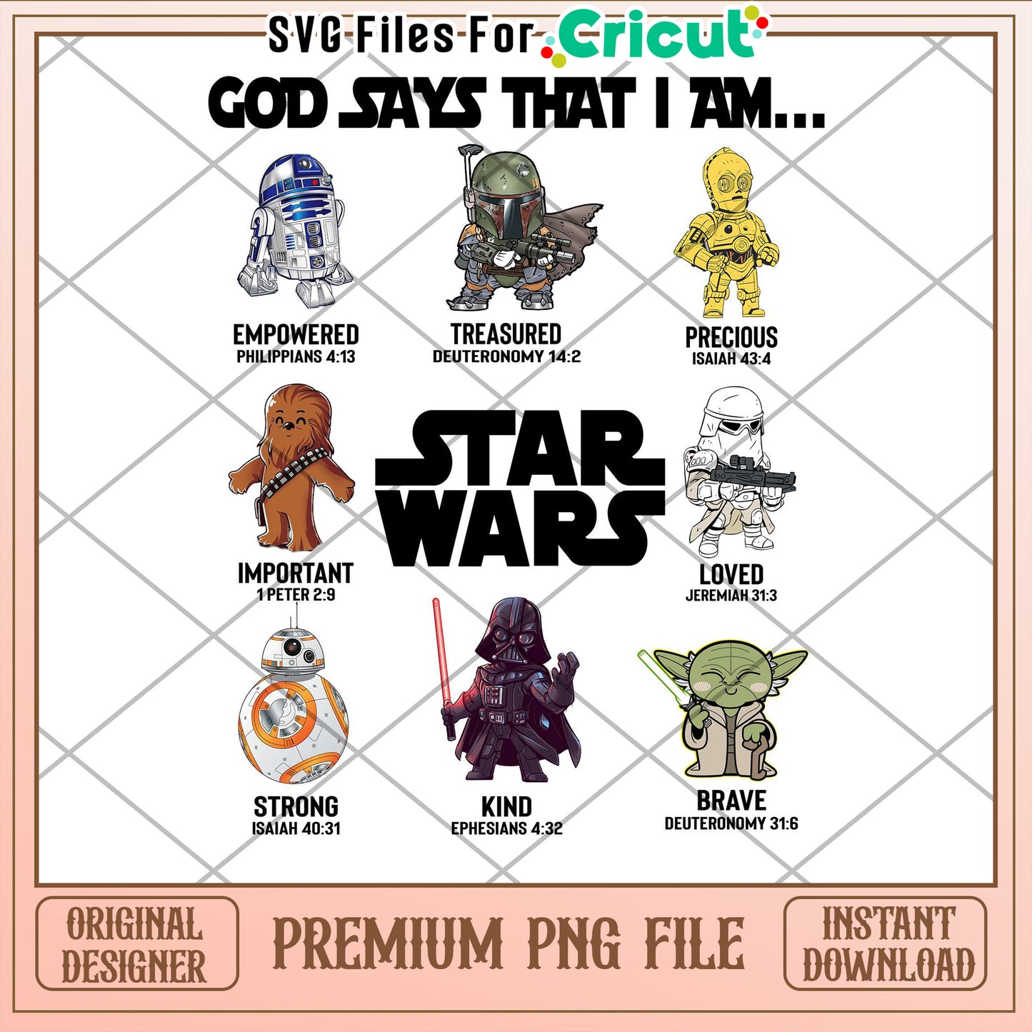 Star Wars Faith PNG Sublimation Design