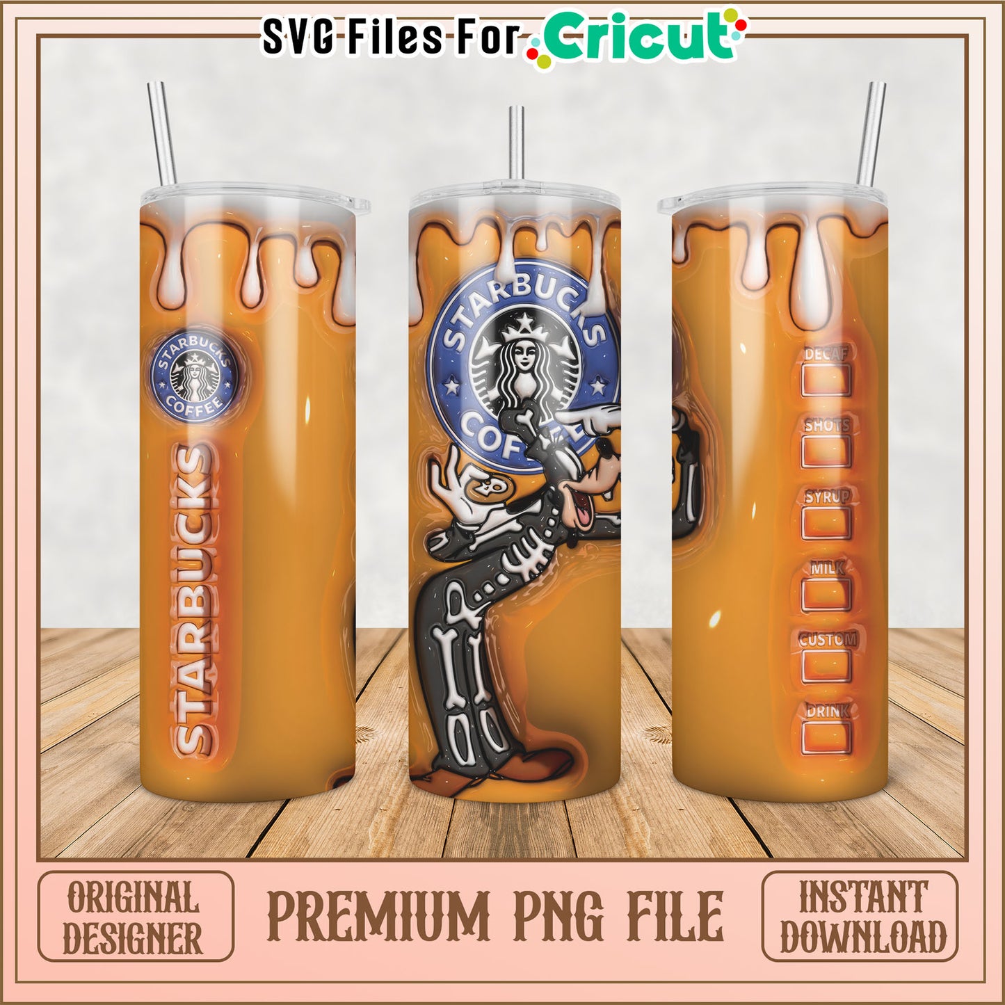 Starbucks Goofy PNG Sublimation