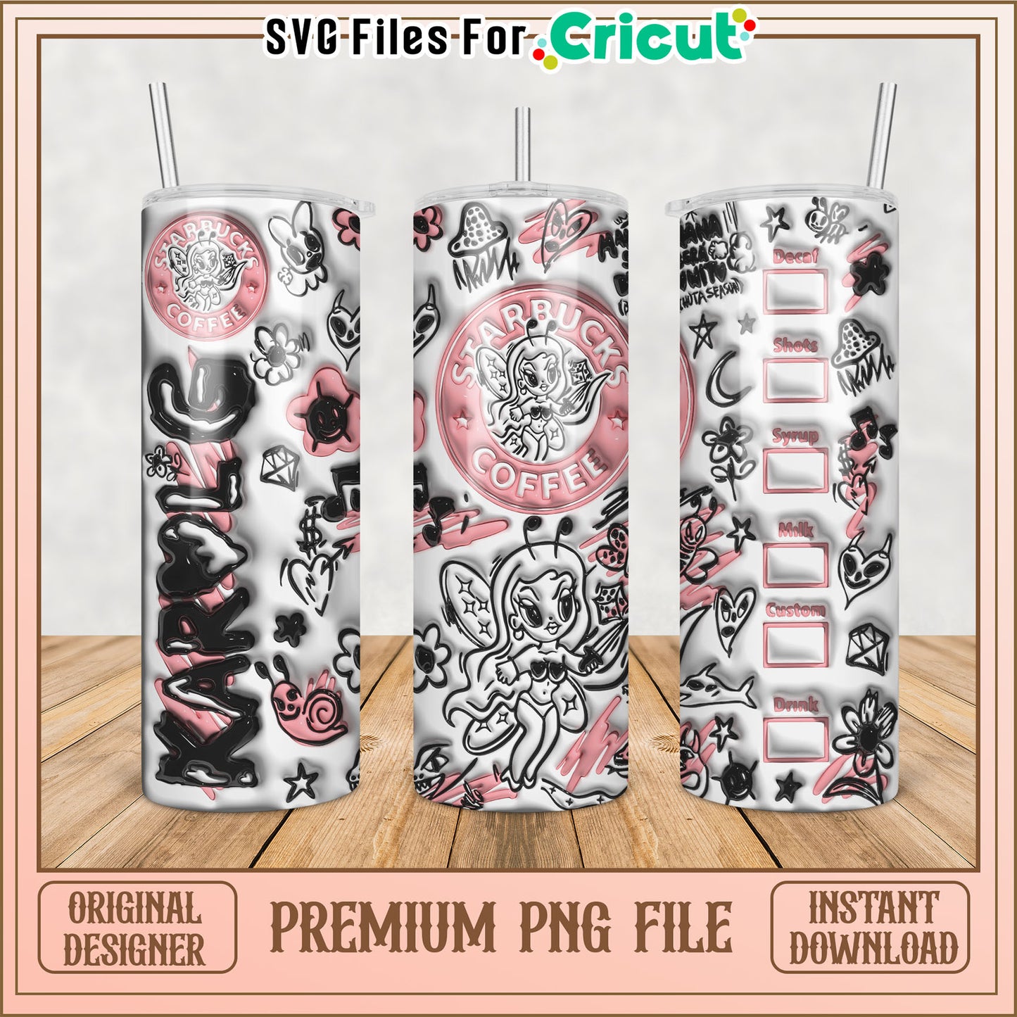 Starbucks Tumbler PNG Sublimation