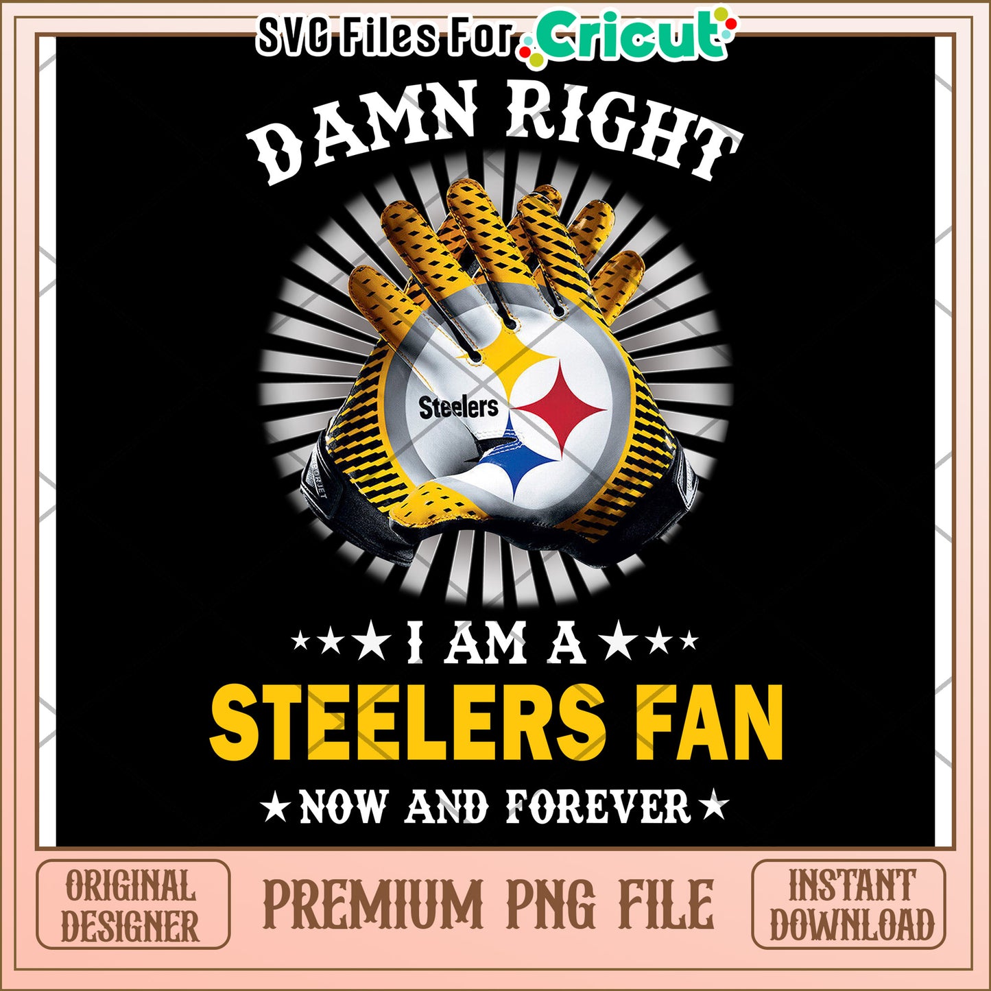 Steelers Fan Merchandise, Perfect for Cricut Projects and Gifts