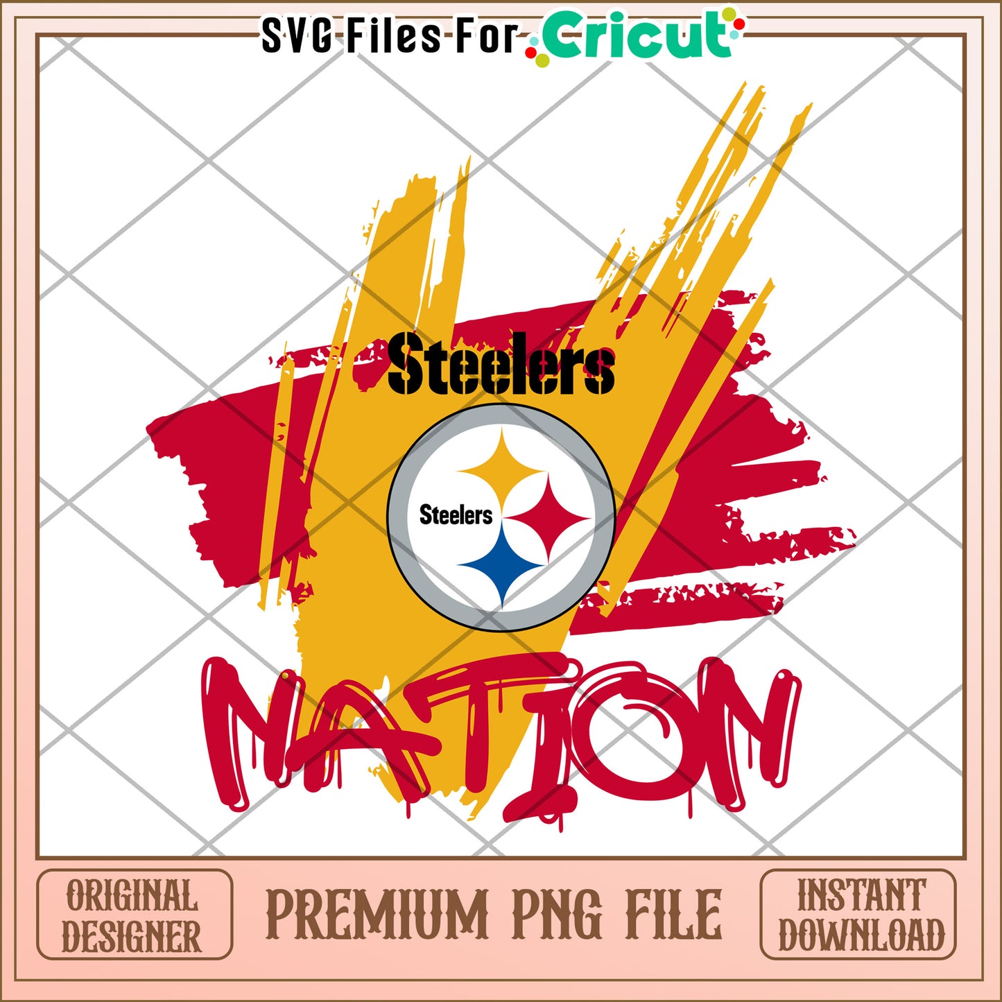 Steelers Nation graphic design for Cricut, perfect for sports fans