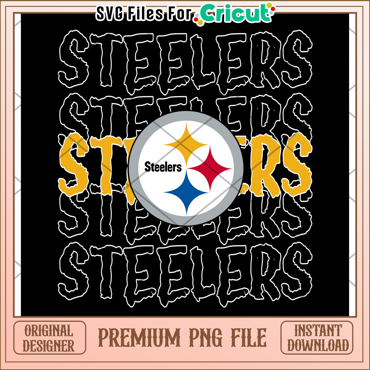Steelers PNG design for Cricut projects, perfect for fans and crafters