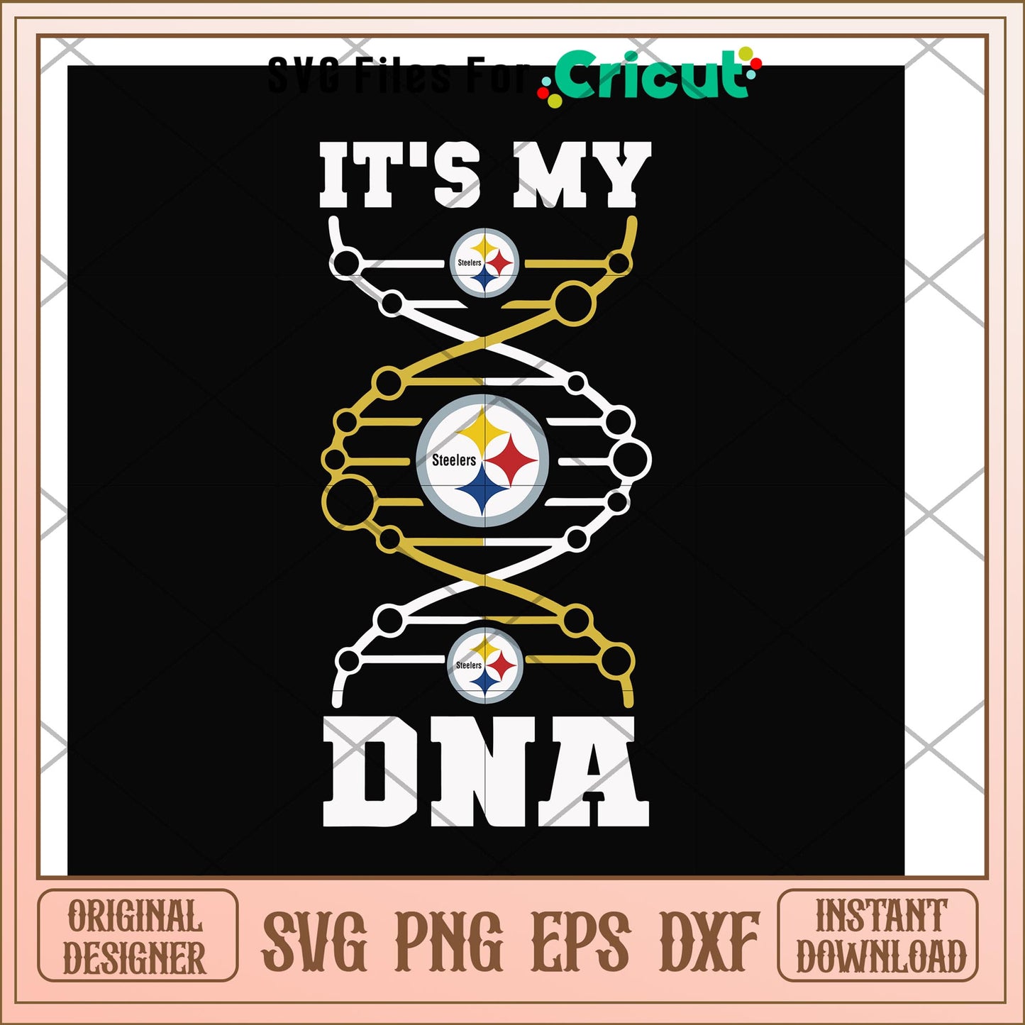 Steelers it's in my DNA gen svg, Steelers svg, new nfl svg