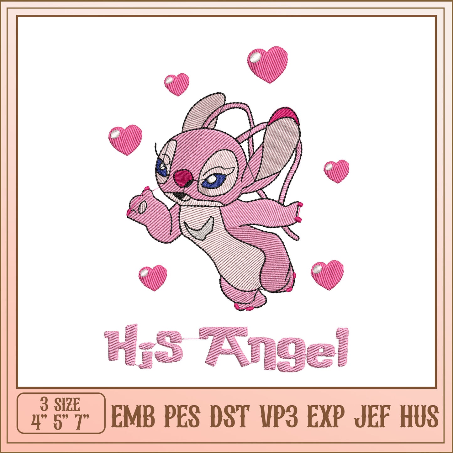 Stitch Angel Embroidery Design