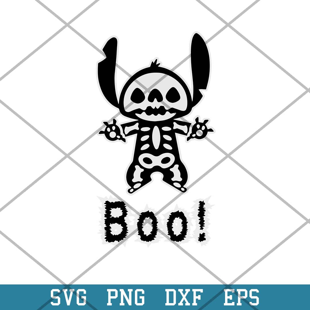 Stitch Boo Halloween Svg, Halloween Svg-Svgfilesforcricut