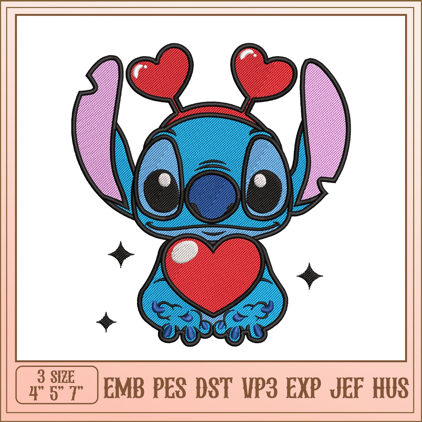 Stitch Embroidery Design Valentine