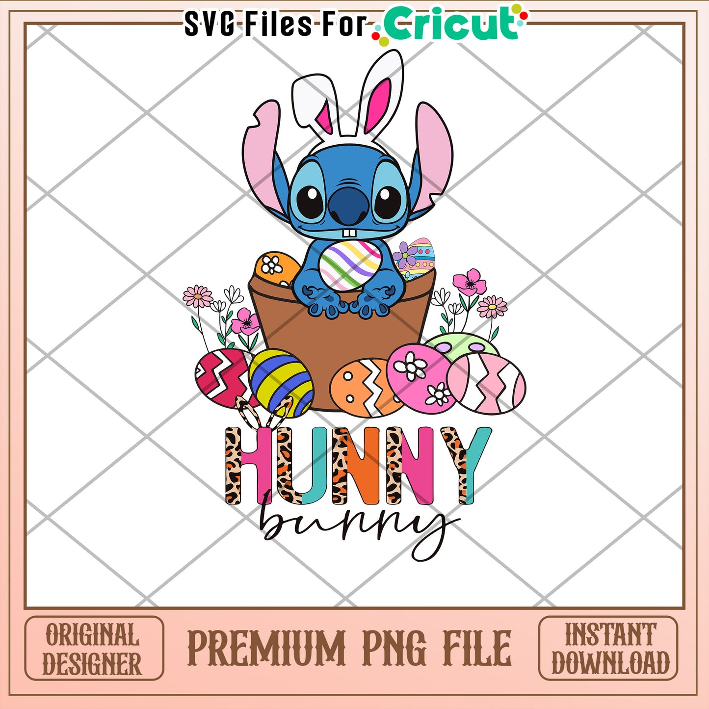 Stitch Hunny Bunny Easter PNG