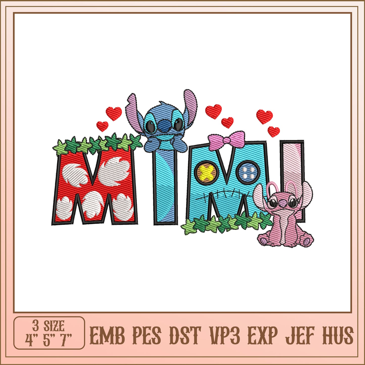 Stitch Name Embroidery Design