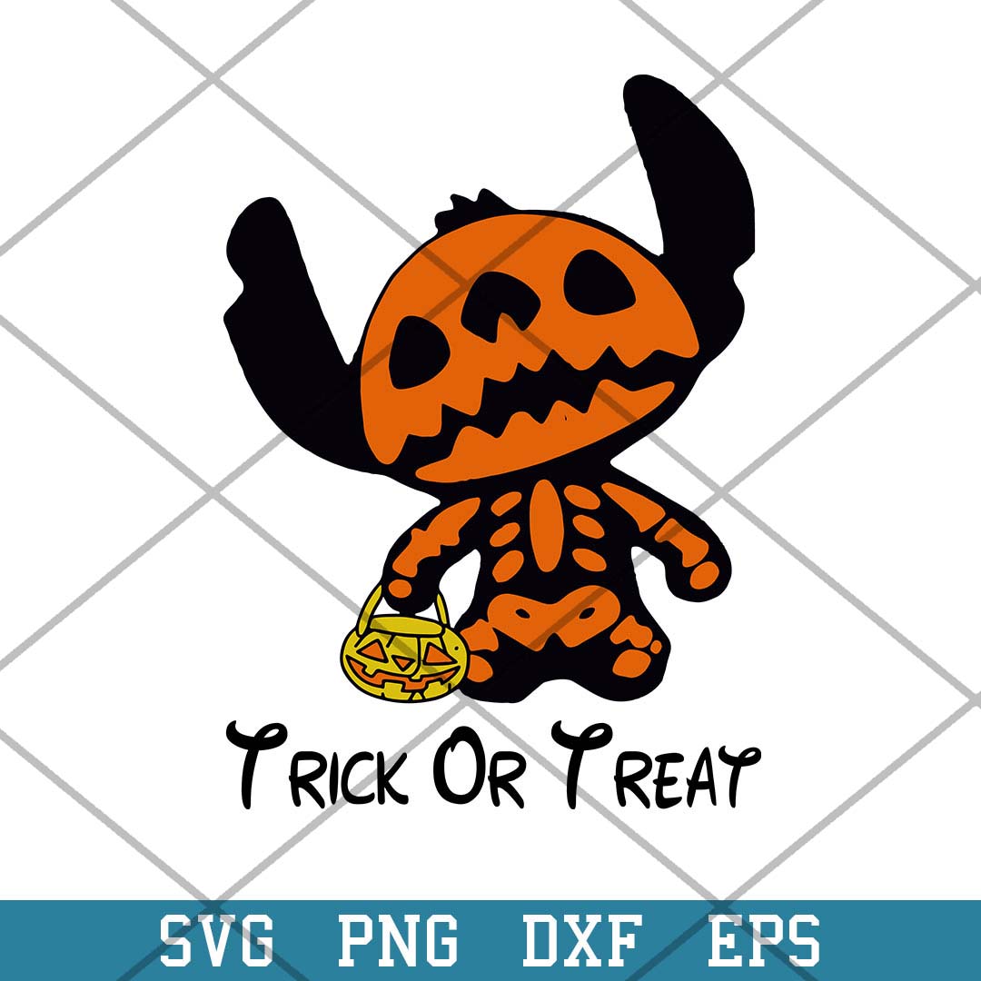 Stitch Trick Or Treat Halloween Svg, Halloween Svg-Svgfilesforcricut