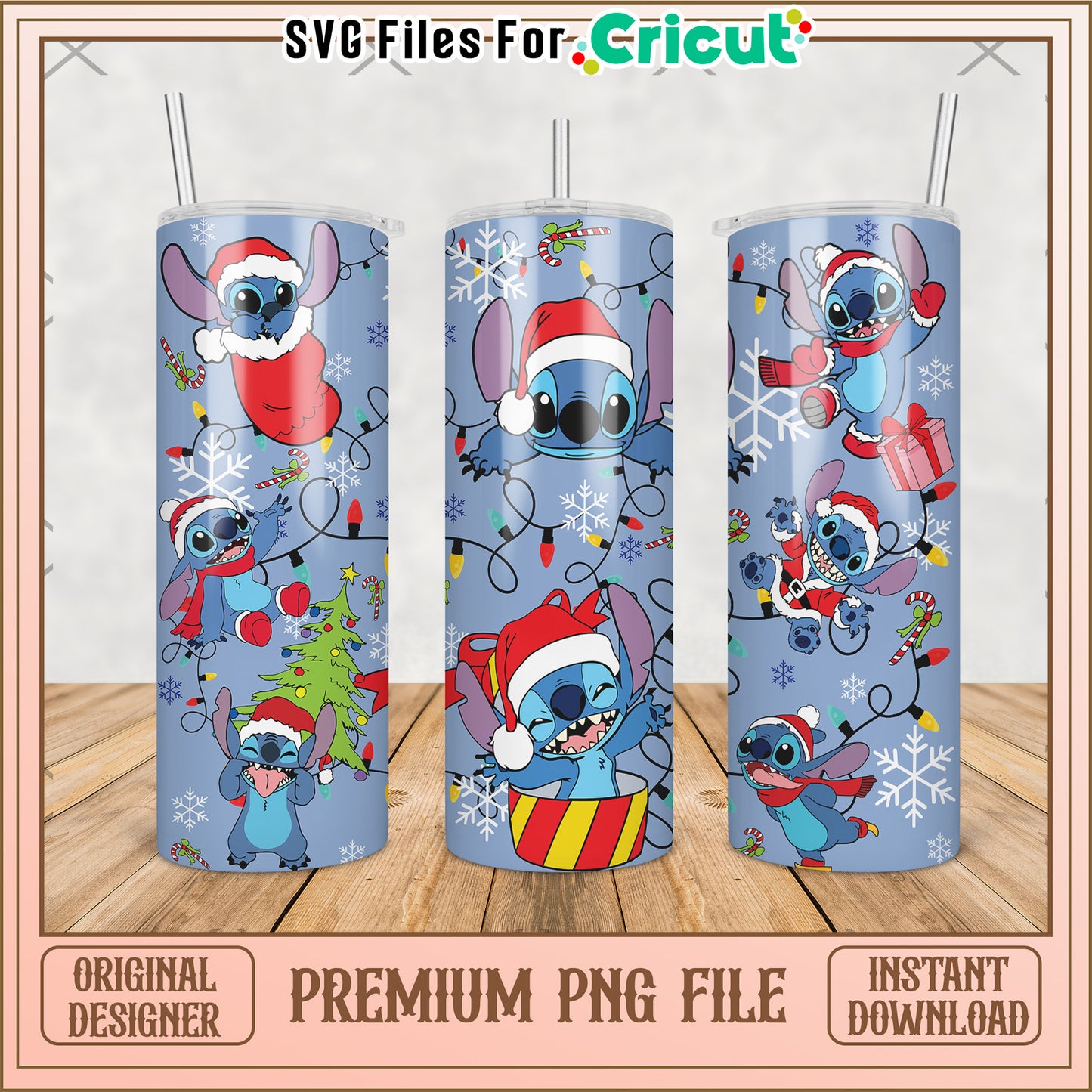 Stitch christmas design tumbler png, grinch christmas png, christmas trees png