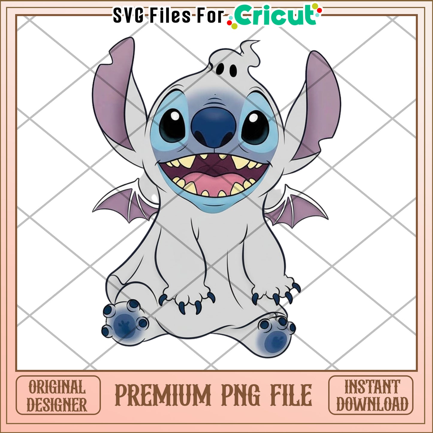 Stitch cute ghoul png, halloween pumpkins png, cute stitch png
