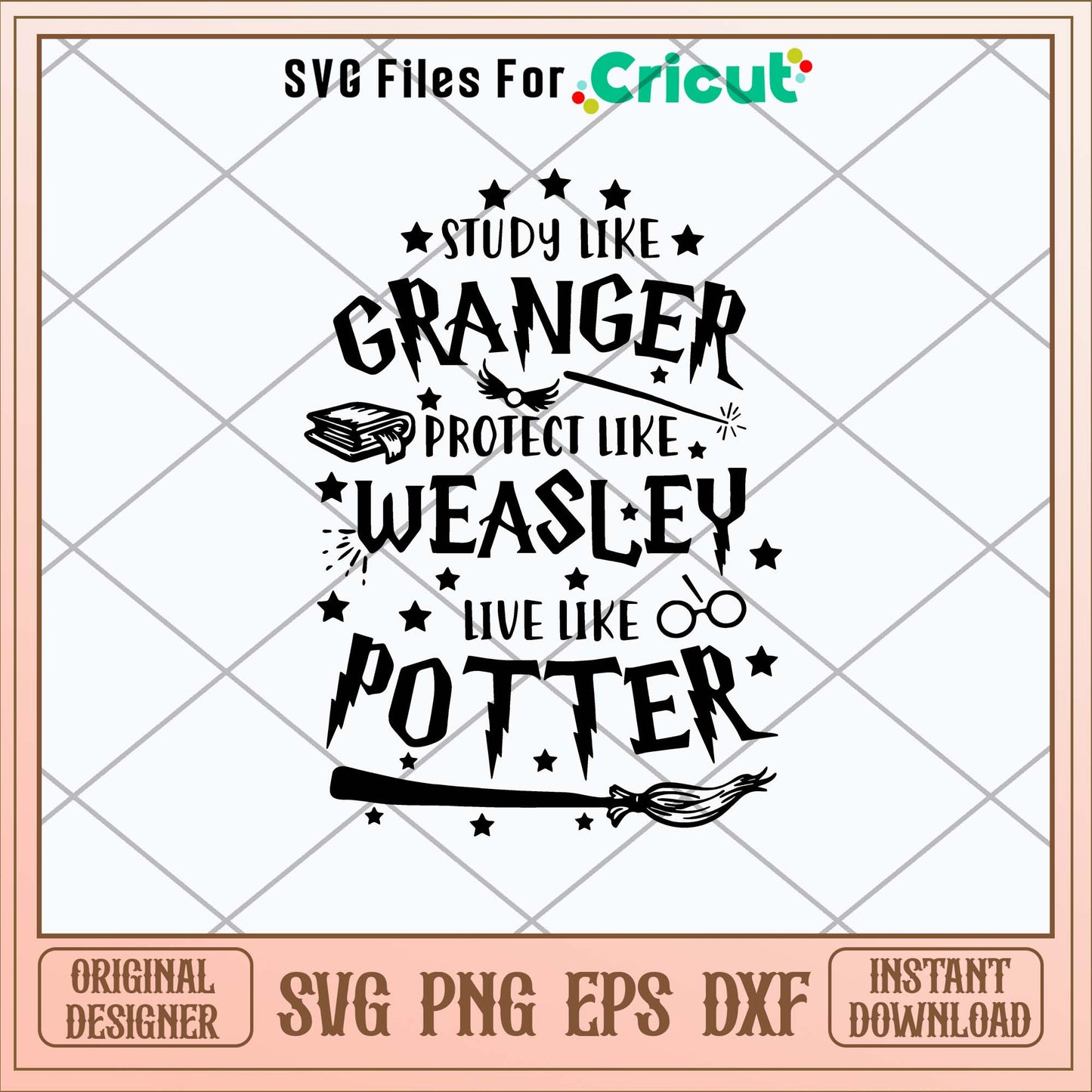 Study Like Granger Potter Like Weasley Like Like Potter Svg, Harry Potter Svg-Svgfilesforcricut