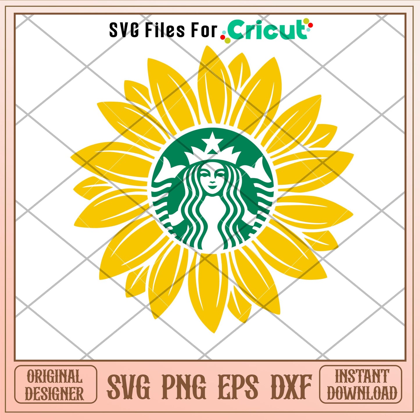 Sunflower Starbucks, Sunflower Starbucks Svg