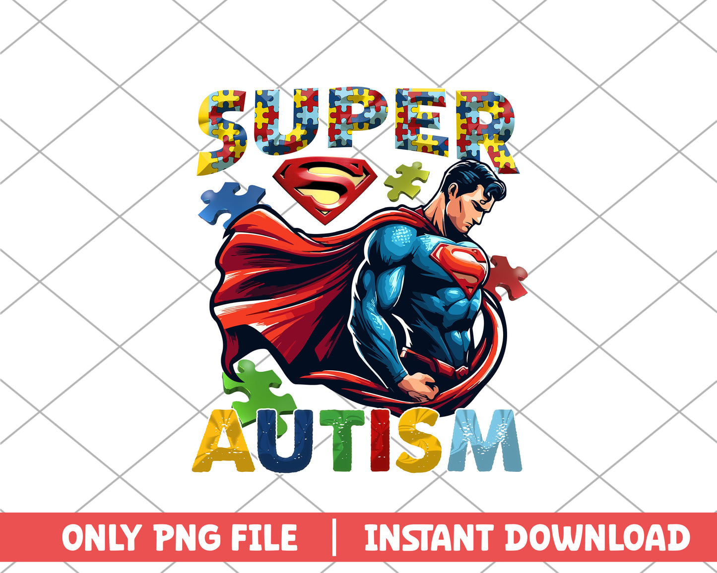 Super man autism png