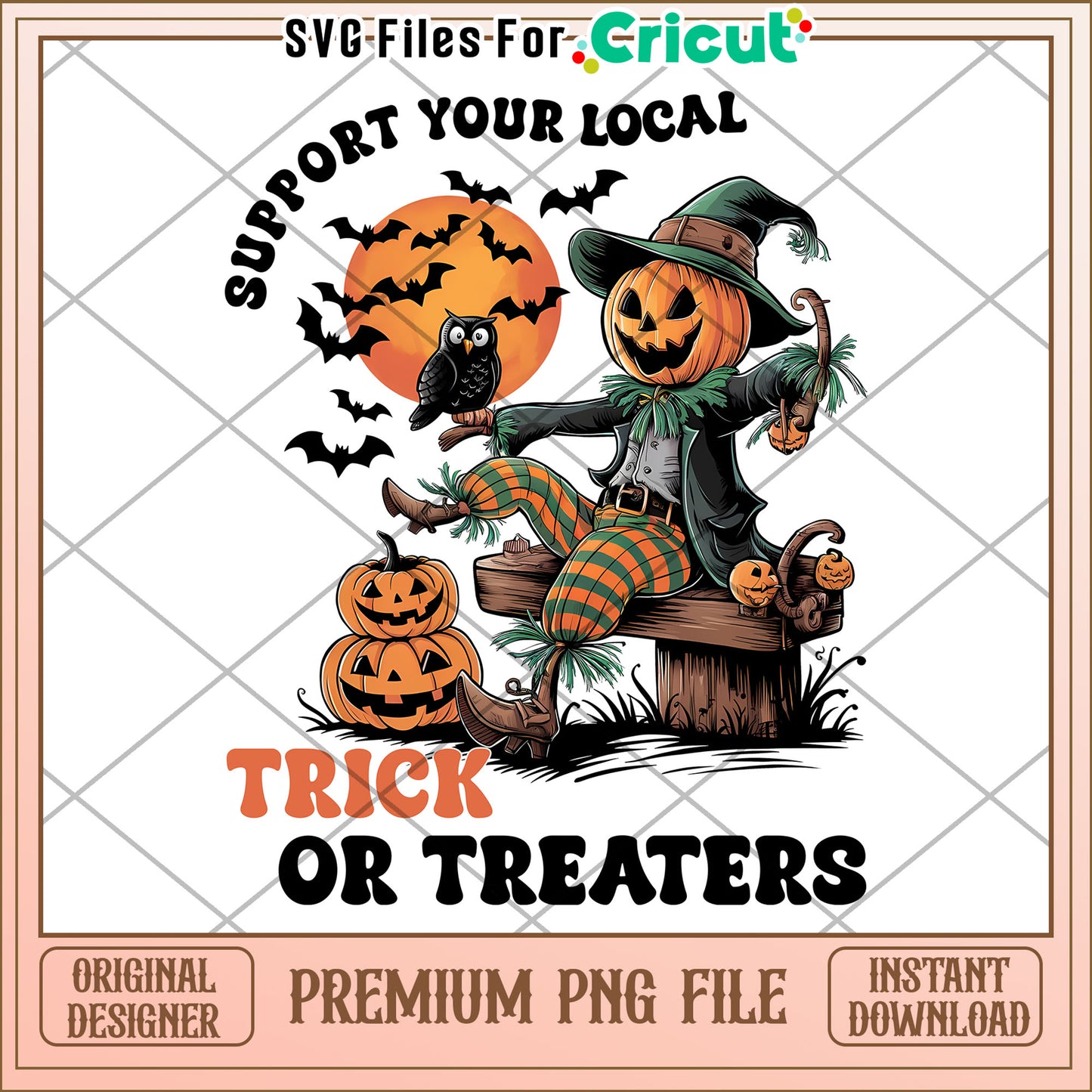 Support your local png, spooky fall png, halloween candy png