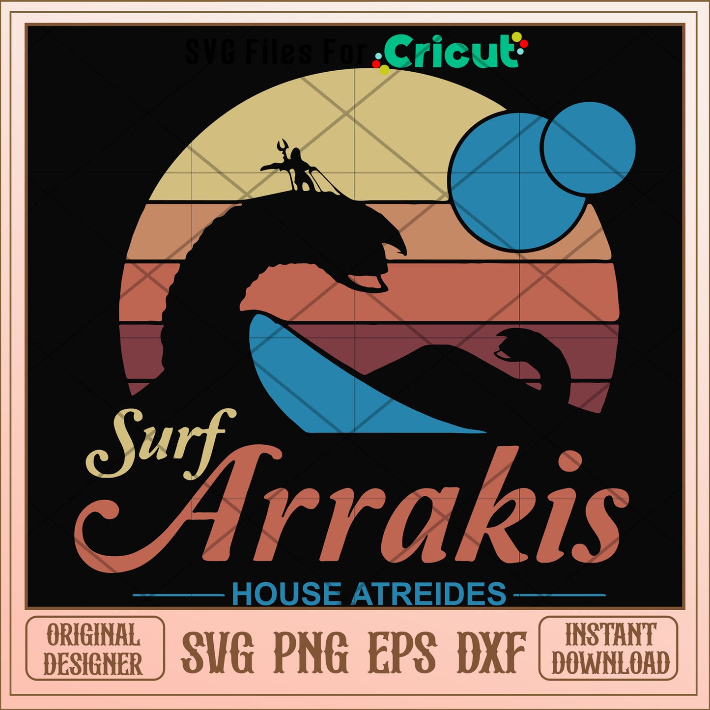 Surf arrakis house atreides svg, Surf arrakis svg, other svg