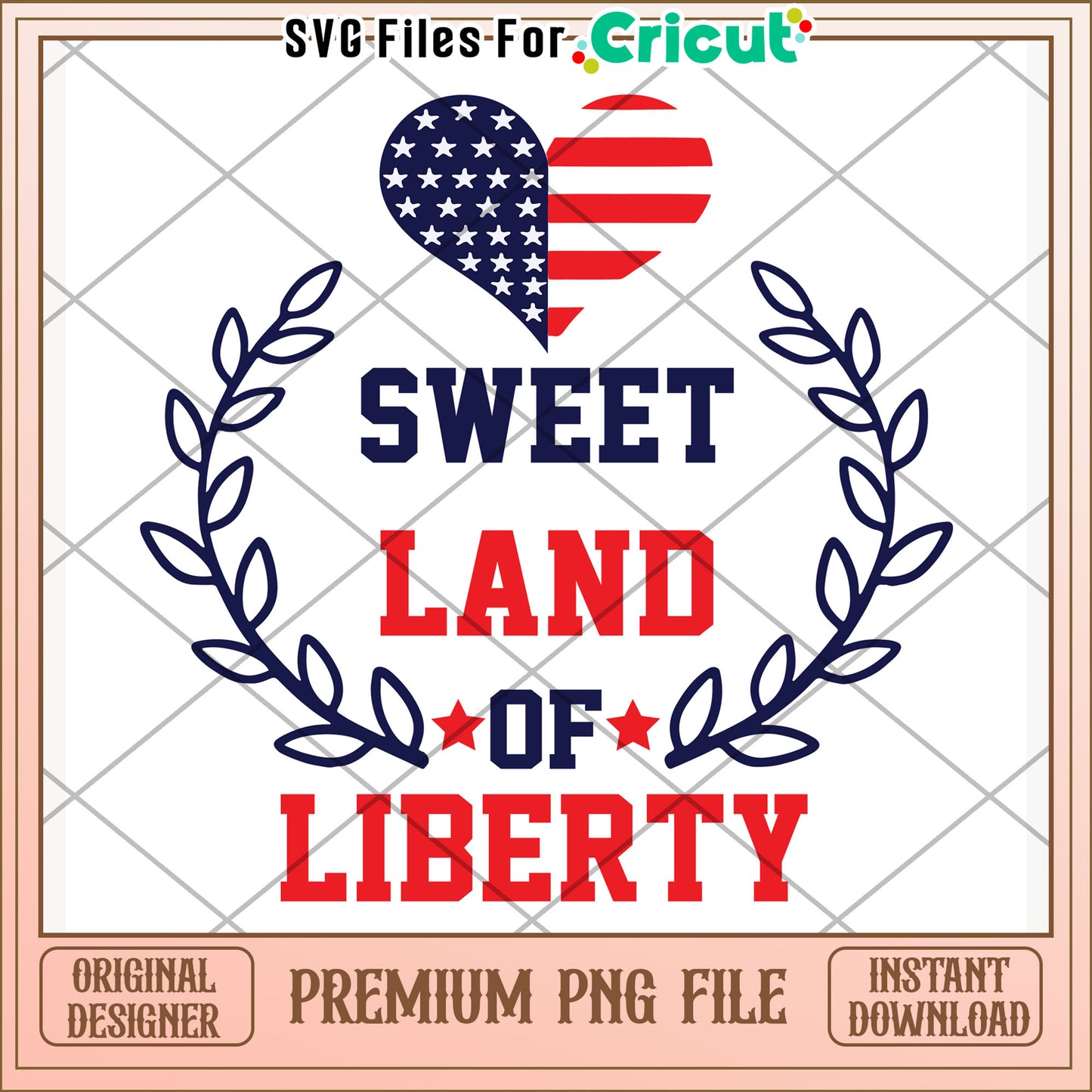 Sweet land of liberty png, usa pride png, independence day png