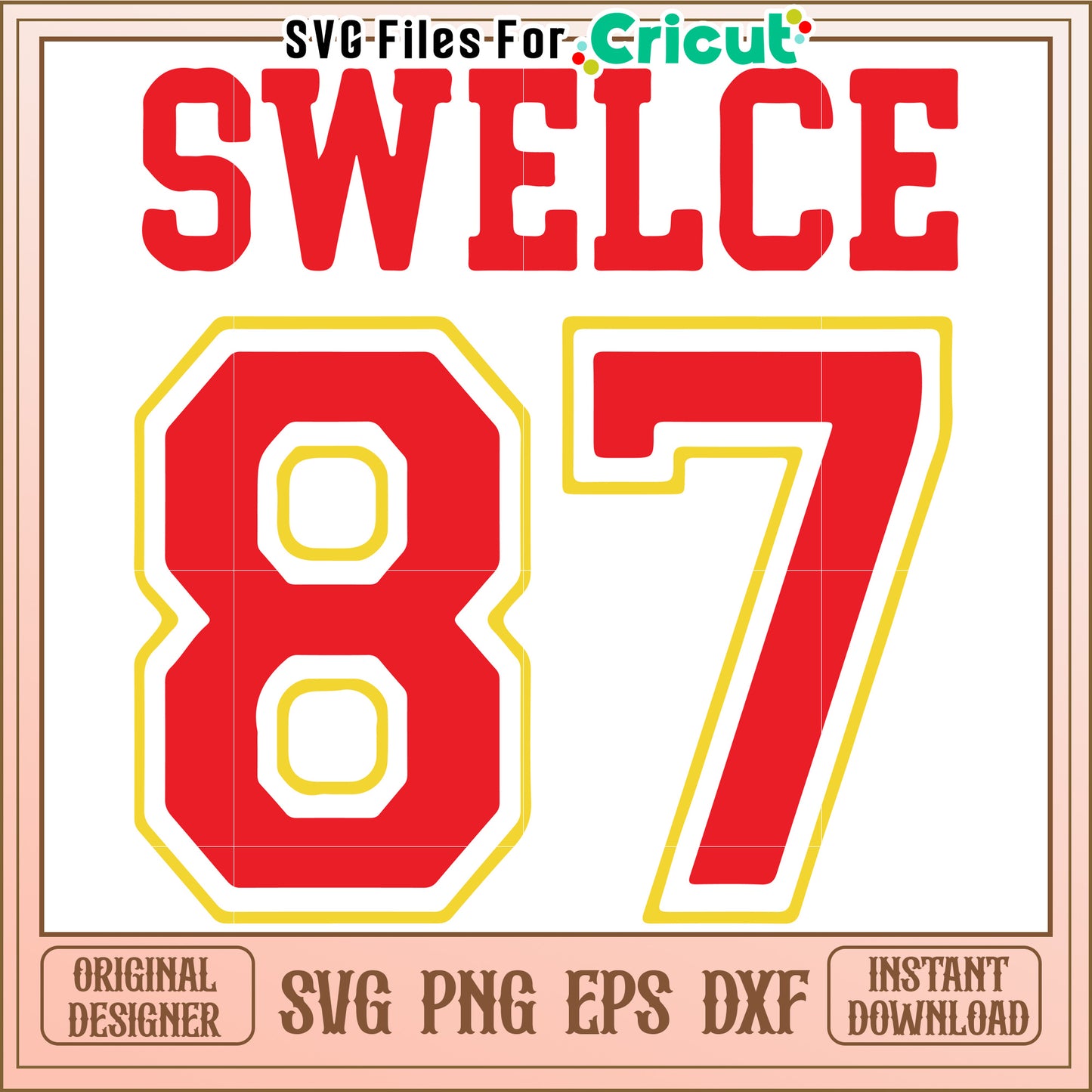 Swelce 87 graphic design for apparel, perfect for casual wear