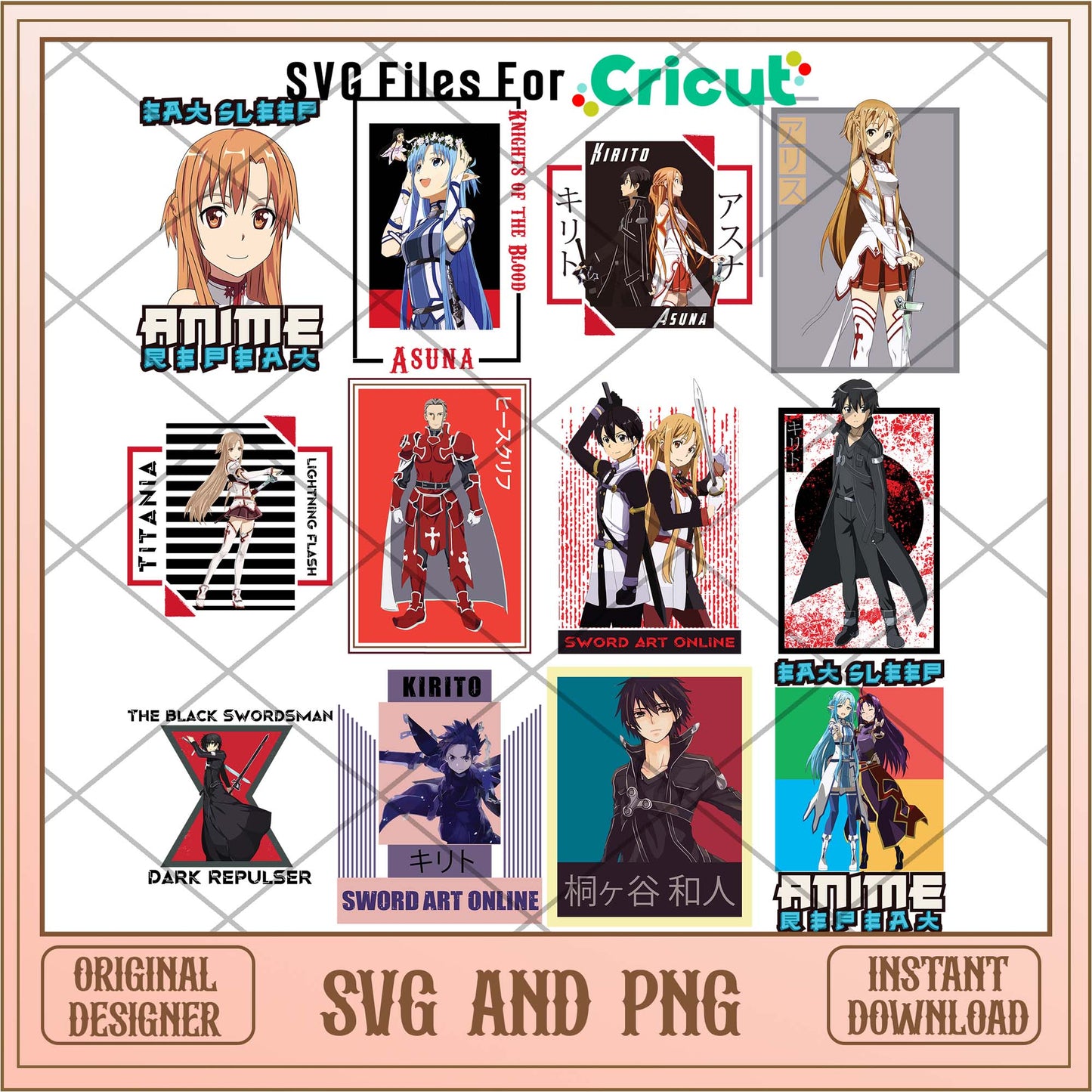 Anime Sword Art Online svg, Anime cool bundle - Svgfileforcricut