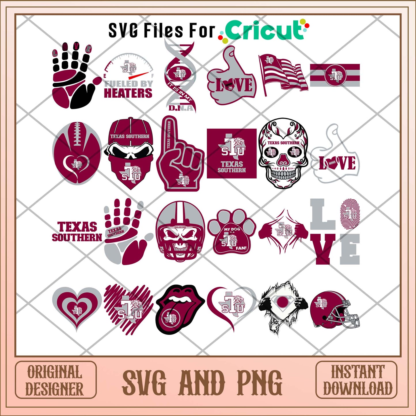 Texas Southern TSU skull svg, Texas Southern svg bundle, NCAA svg