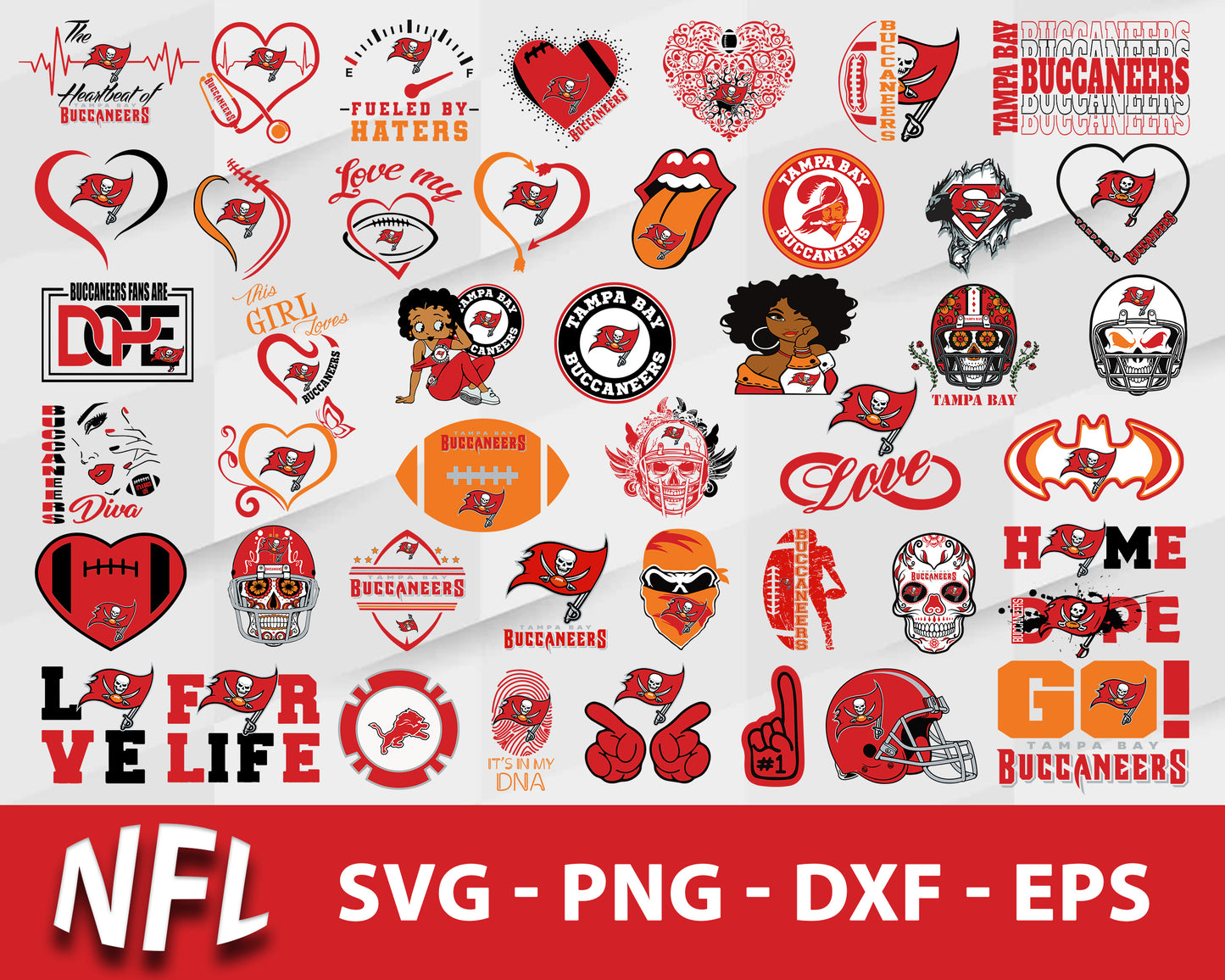 Tampa bay buccaneers nfl bundle svg, tampa bay buccaneers football svg