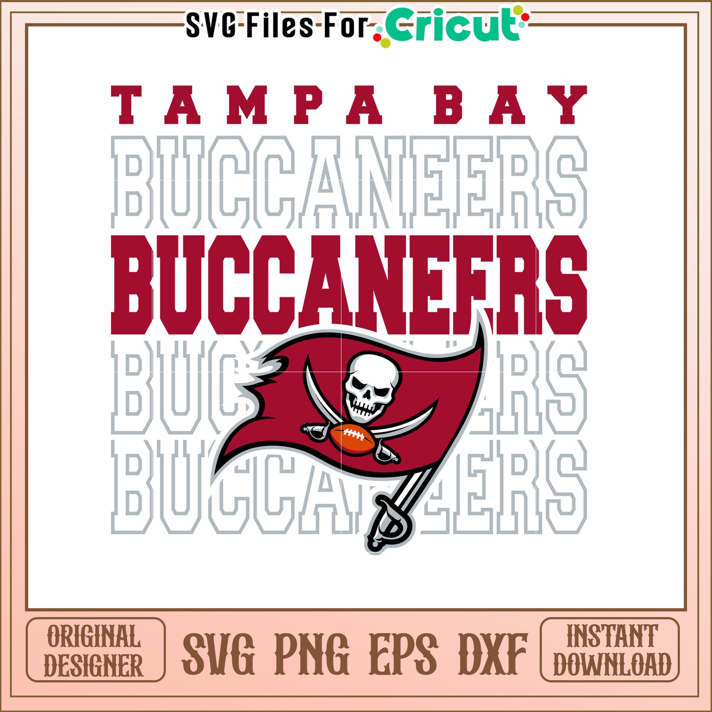 Tampa Bay Buccaneers SVG Design