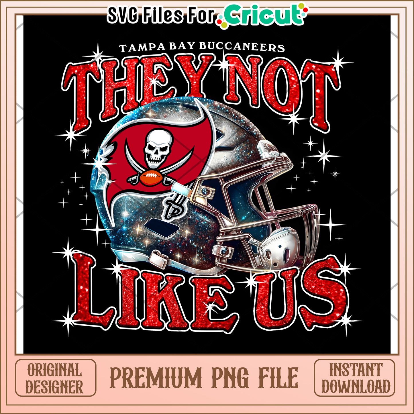 Tampa Bay Buccaneers design for fans, instant download premium PNG