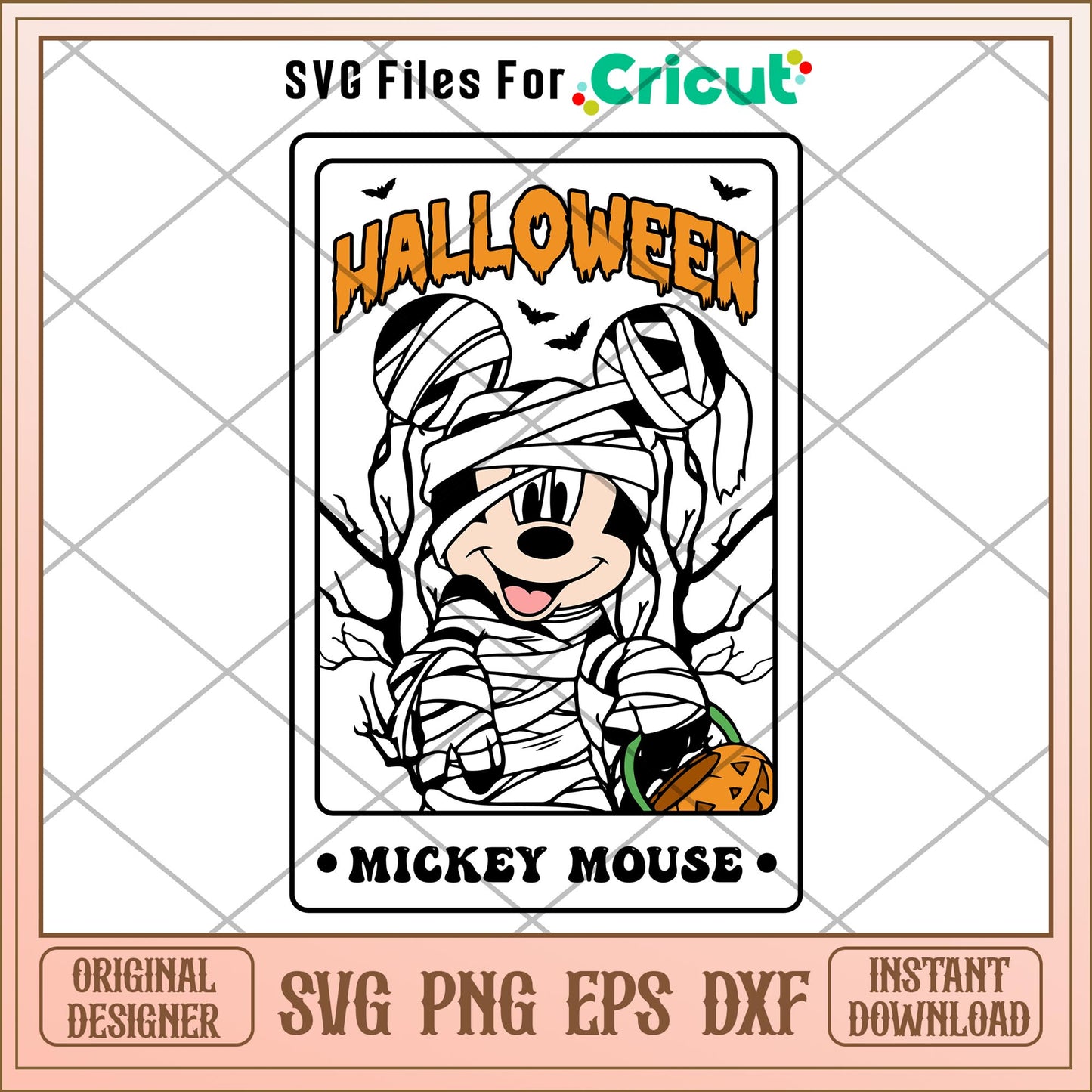 Tarot card mickey mouse halloween svg, Disney characters svg, Digital Download